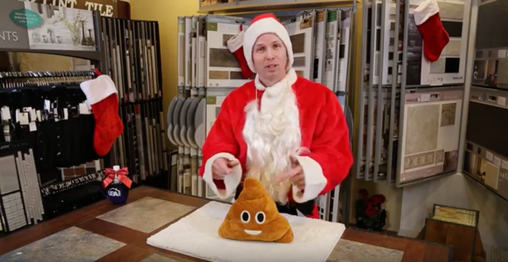 Why does Santa play with Poop Emoji’s?
